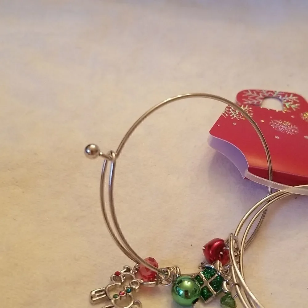 ❤️Christmas bangle bracelets,  set of 3